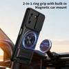 KEYSION Magnetic Phone Case for TECNO Pova 5 5 Pro 5G Slide Camera Lens Protection Upright Kickstand Ring Shockproof Back Cover