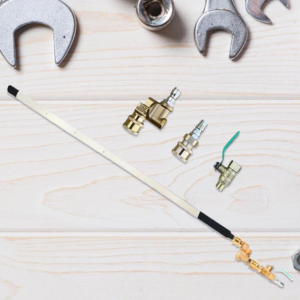 Radiator Cleaner Heavy Duty Radiator Flush Wand Flush Leak-Proof Precise Blower 180 Rotation For Car RV Hvac AC Refrigerator