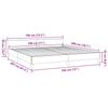 Bed Frame with Headboard without Mattress Blue 180 x 200 cm Fabric