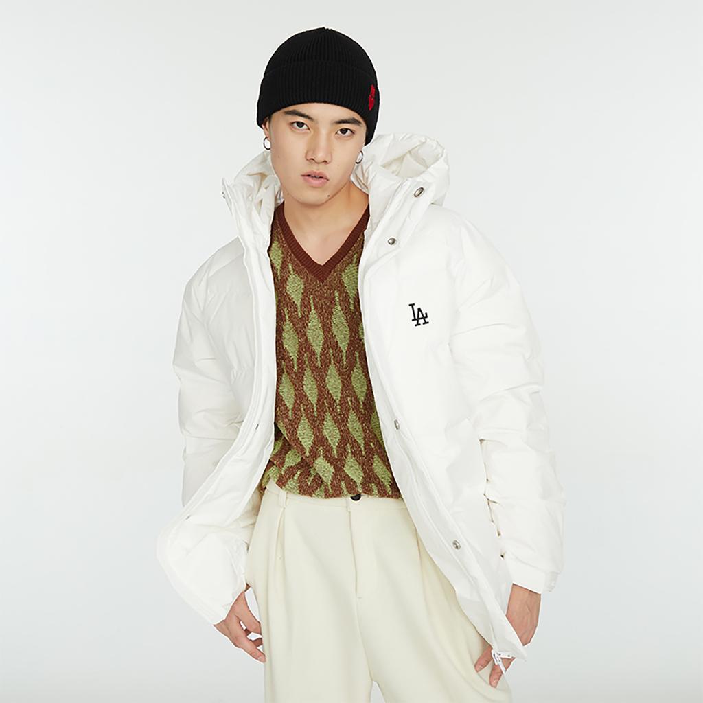 MLB Los Angeles Dodgers Down Jackets Unisex White Stand Collar Thickened Down Jacket 3ADJB2036-07WHS
