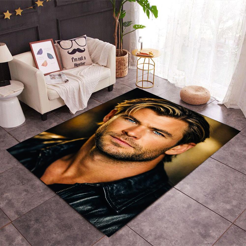 Man Wet Hair Floor Rug Office Rug Design for Game Room Playrooms Balcony Dormitory Anti-slip Rug Anime Office Decor Wedding Party Gift