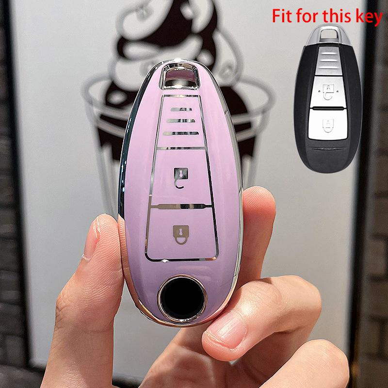 Новый чехол для ключей из ТПУ с 3 кнопками для Suzuki Vitara Swift Ignis Kizashi SX4 Baleno Ertiga 2016 2017 2018 2019, ключ-ракушка