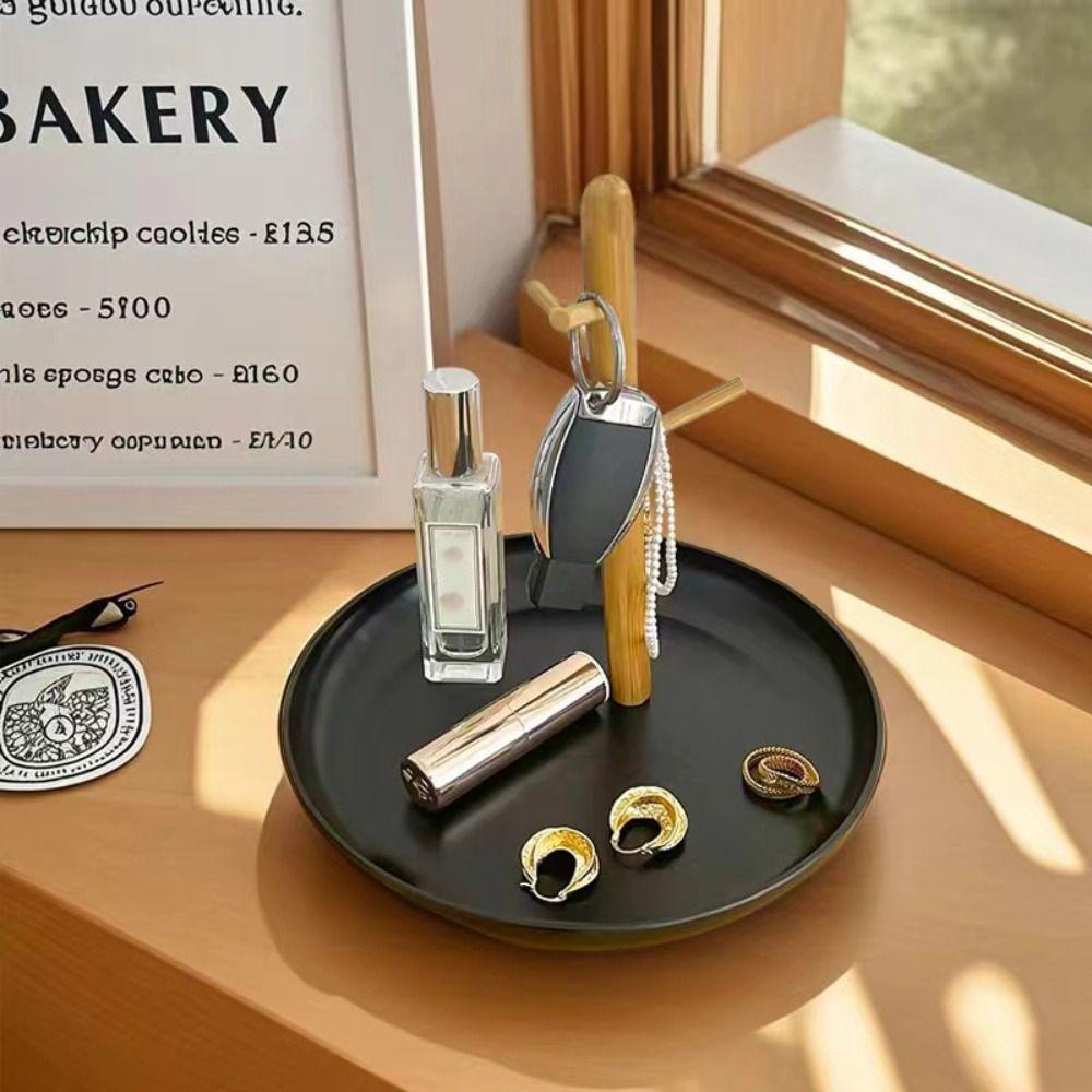 Multi-Function Wooden Storage Tray Creative Detachable Jewelry Hanging Rack Simple Bathroom Shelf Entrance