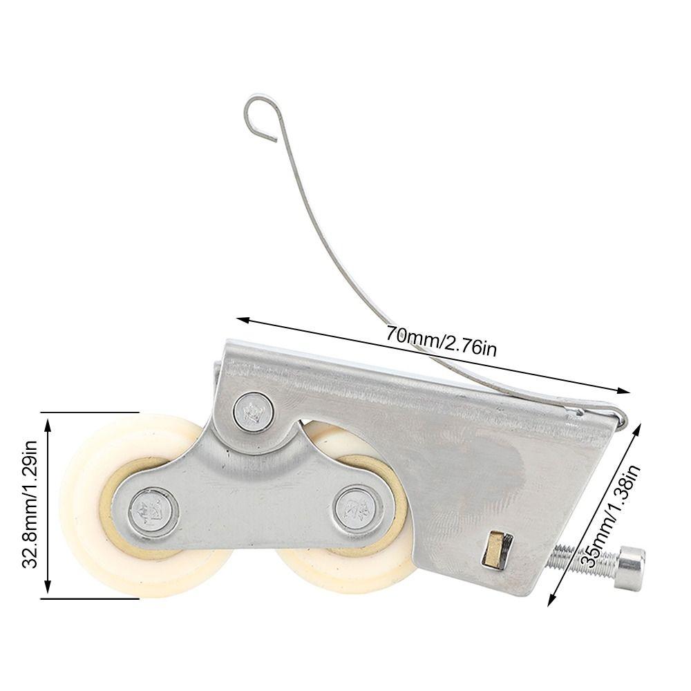 2pcs Silent Sliding Door Pulley Easy Installation Cabinet Roller Pulley Door Roller Wheels Bathroom