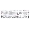 Keycaps PBT 5Sided Sublimation 110 Keys Keyboard Caps for Mechanical Optical Keyboards(English
