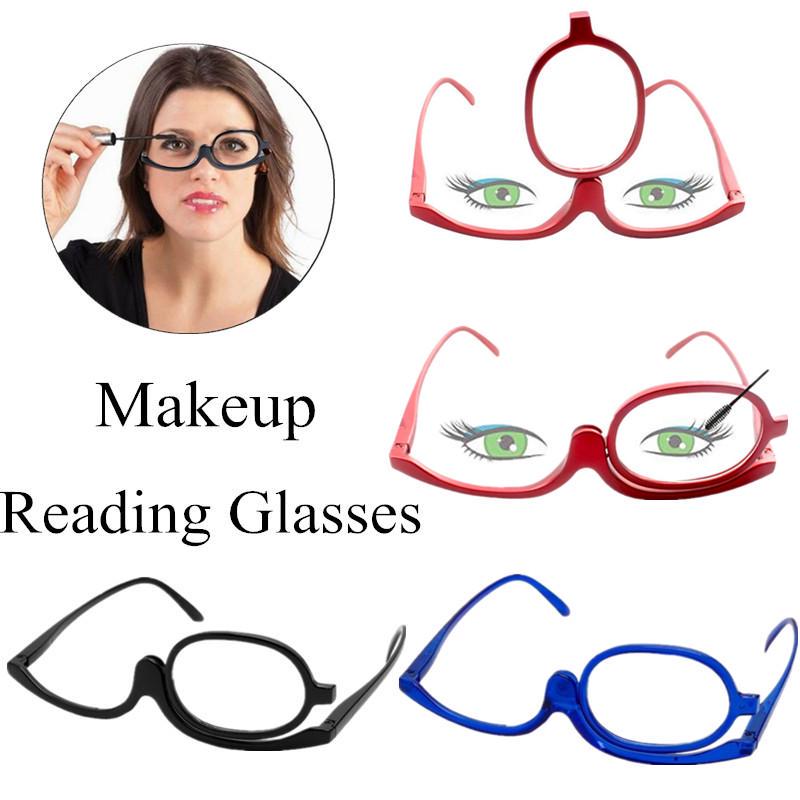 Женские косметические очки новые вращающиеся портативные монолитные складные увеличительные многоцветные