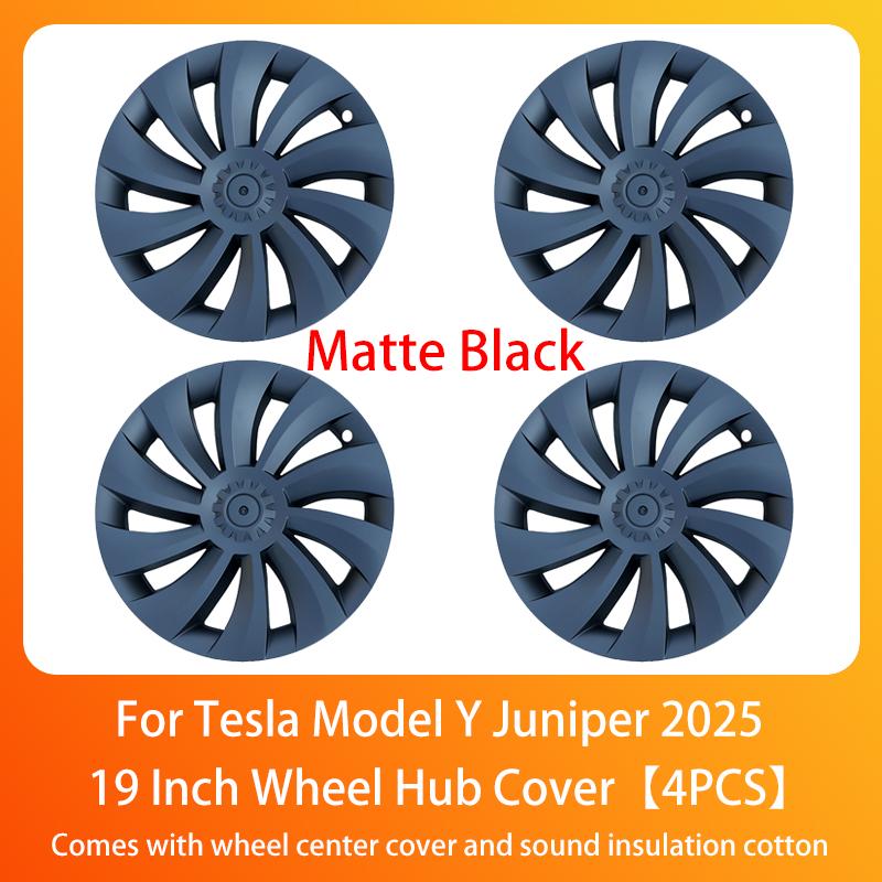 Wheel Hub Cap For Tesla Model Y Juniper 2025+ Car Replacement Wheel Cap 19 Inch Performance Automobile Hubcap Cover Accessories