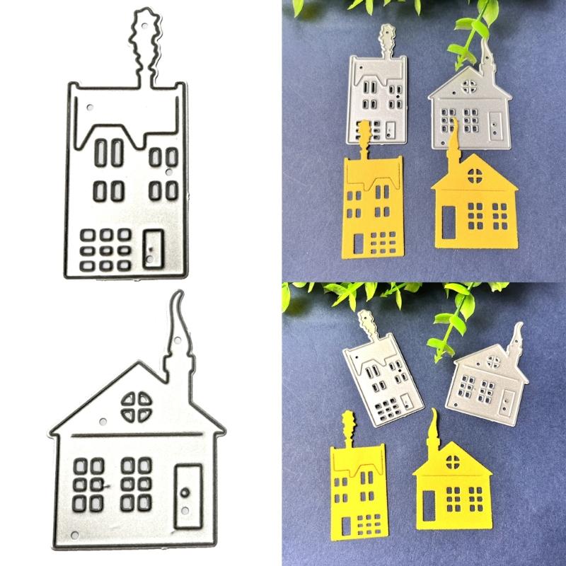 Дом металлический трафарет DIY ремесло углеродистая сталь шаблон для тиснения трафарет Скрапбукинг для карточек высечки плесень