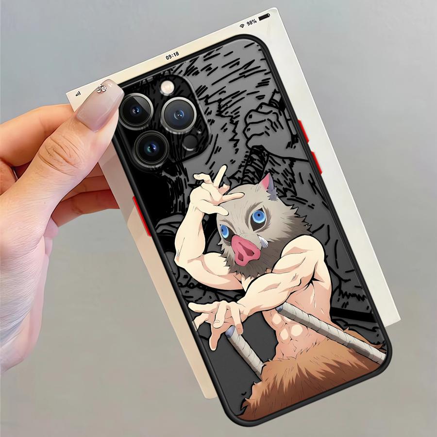 Чехол для телефона Demons Slayers с рисунком для iPhone 17 Pro Max 13 Mini 15 11 Air 14 12 XS XR 16 Plus 7 8 SE
