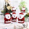 Christmas Bell Christmas Jewelry Box Flocked Santa Claus Rings Box Christmas Tree Ornament Propose