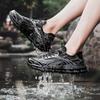 Summer Large Size Mesh Men's Shoes Hollow Breathable Fashion Sports Shoes Lightweight Cushioning EVA Bottom Hiking Wading Shoes Men