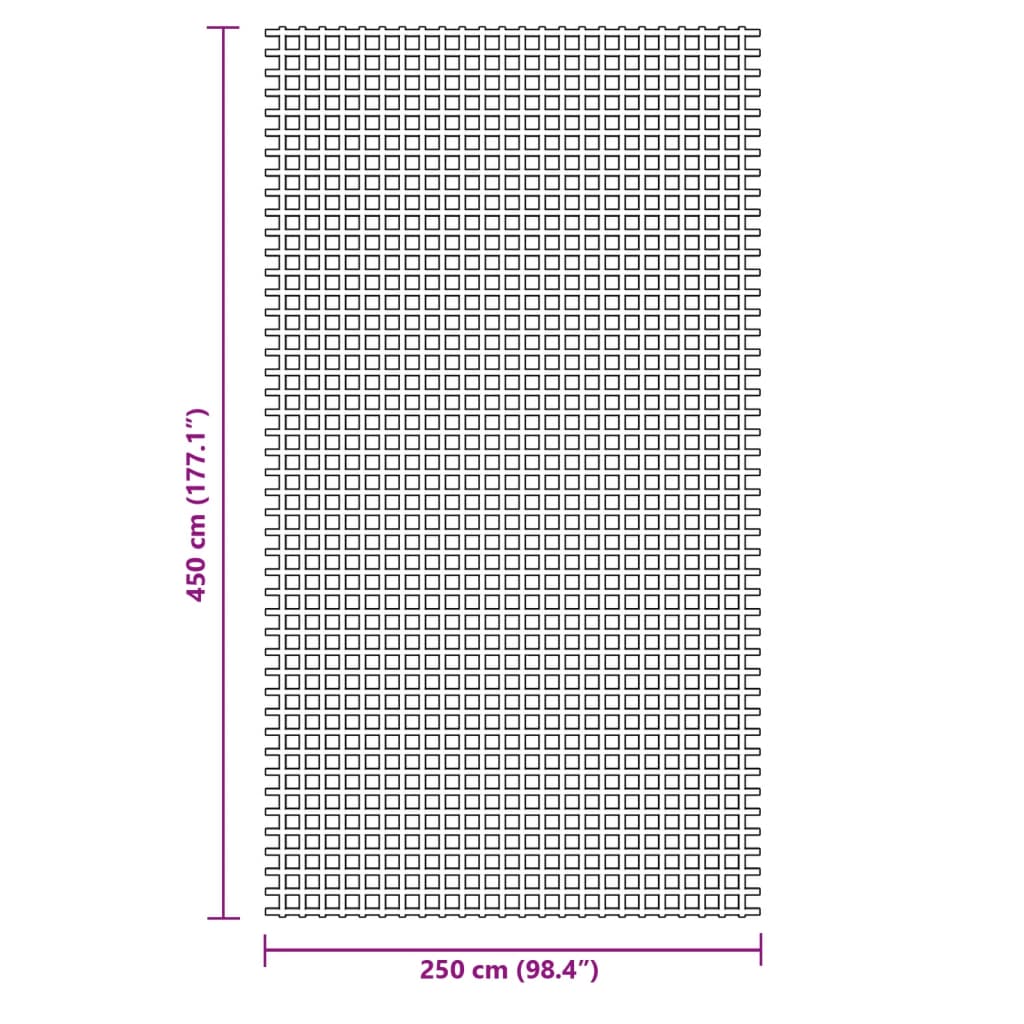 Tent Mat Anthracite 4.5 x 2.5 m