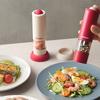 Набор электрических мельниц для соли и перца, автоматическая мельница для горошин перца с регулируемым помолом, управление одной рукой, USB-перезаряжаемый