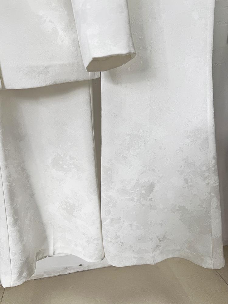 В наличии: 2025 Европейская и Американская Мода Знаменитостей Элегантный Жаккардовый Двубортный Пиджак Комплект