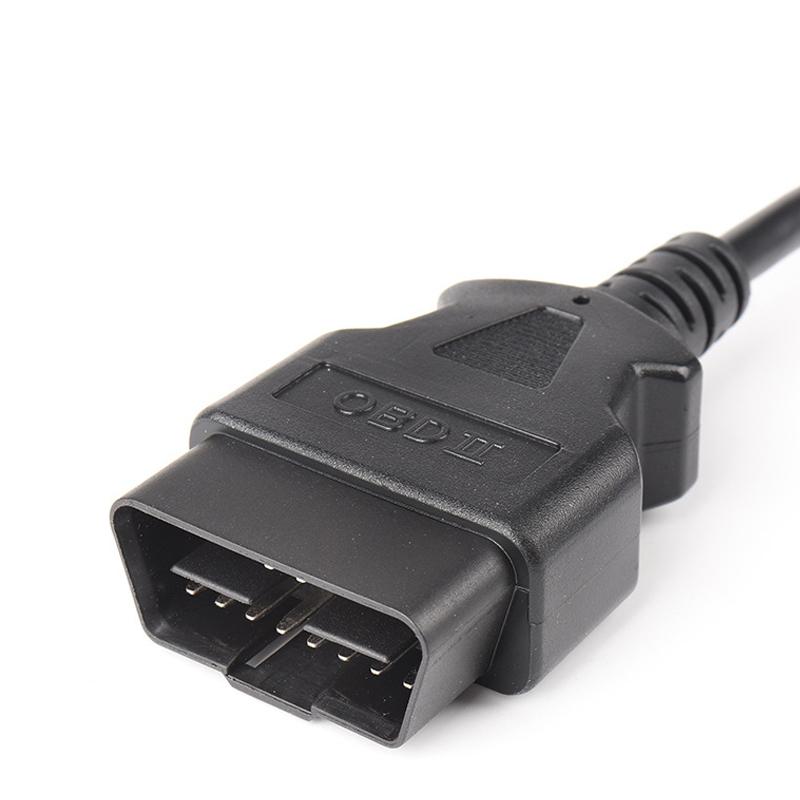 Удлинитель Штекер на 16-контактный Разъем OBD II Кабель-удлинитель OBD2 16-контактный Адаптер-преобразователь для автосканера ELM327