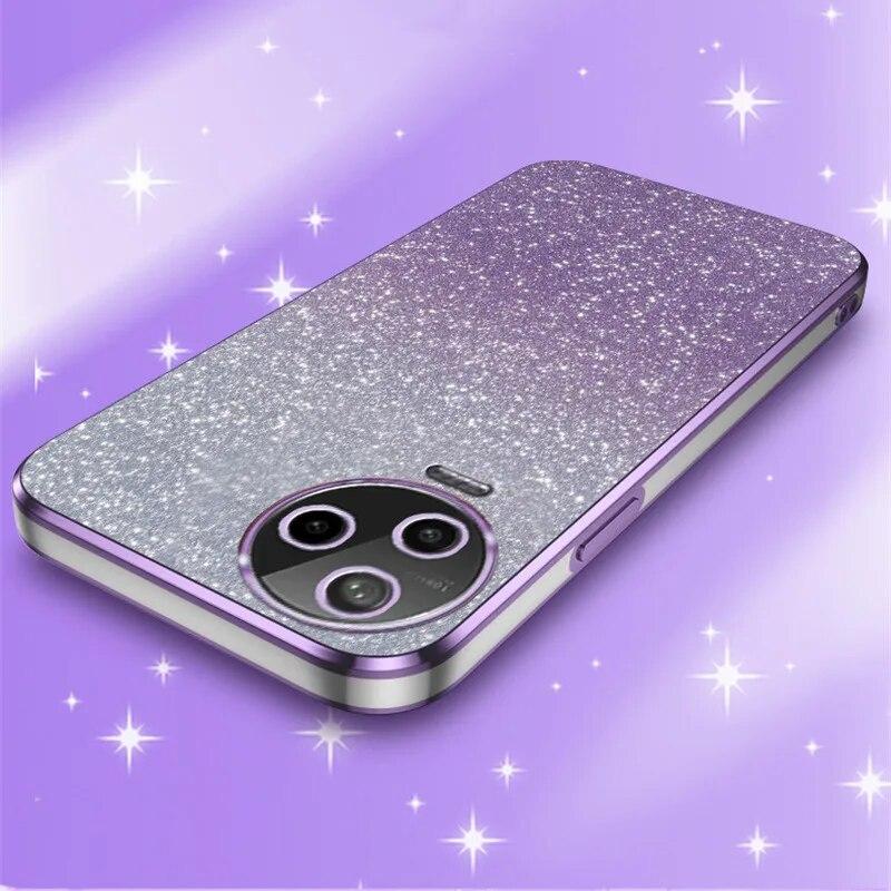 Роскошный чехол с градиентным блестящим покрытием для Infinix Note 12 Pro 20 30 Smart 8 7 Hot 30 30i Play Tecno Spark GO, силиконовая задняя крышка