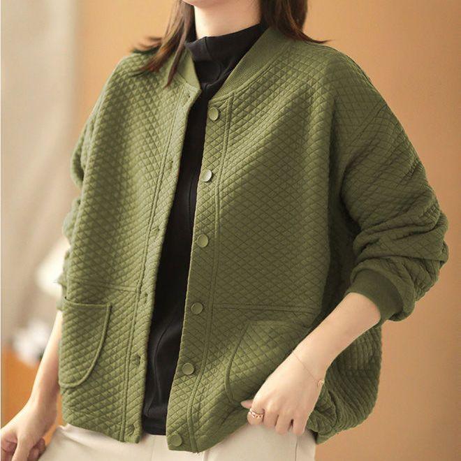 Jacket Stylish Loose Plus Size Women's Jacket Autumn Versatile Baseball Jacket Niche Top Trend