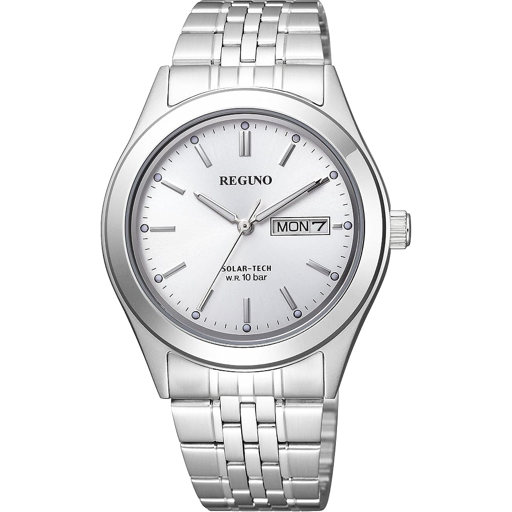 Citizen KM1-113-11 Solartech Мужские Деловые Металлические Часы, Легко Читаемые, Дата, День Недели, Секундная Стрелка, N...