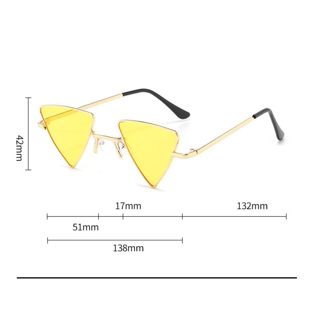 Мужские солнцезащитные очки, модные женские очки, универсальные панковские треугольные солнцезащитные очки.