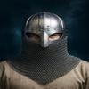 Hand-Forged Viking Helmet with Chainmail Adult, Cosplay, LARP
