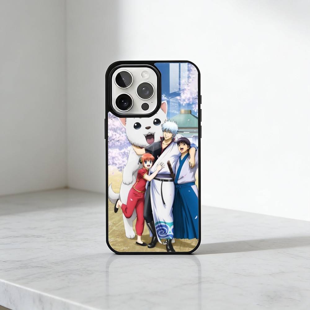 Гинтама-Саката Гинтоки Чехол для телефона для iPhone17,16,15,14,13 Plus,Pro Max Магнитный Для Magsafe Беспроводная зарядка