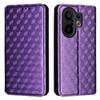 For Vivo X200 FE 5G/S30 Pro Mini 5G Case Wallet Rhombus Imprinted Leather Phone Cover