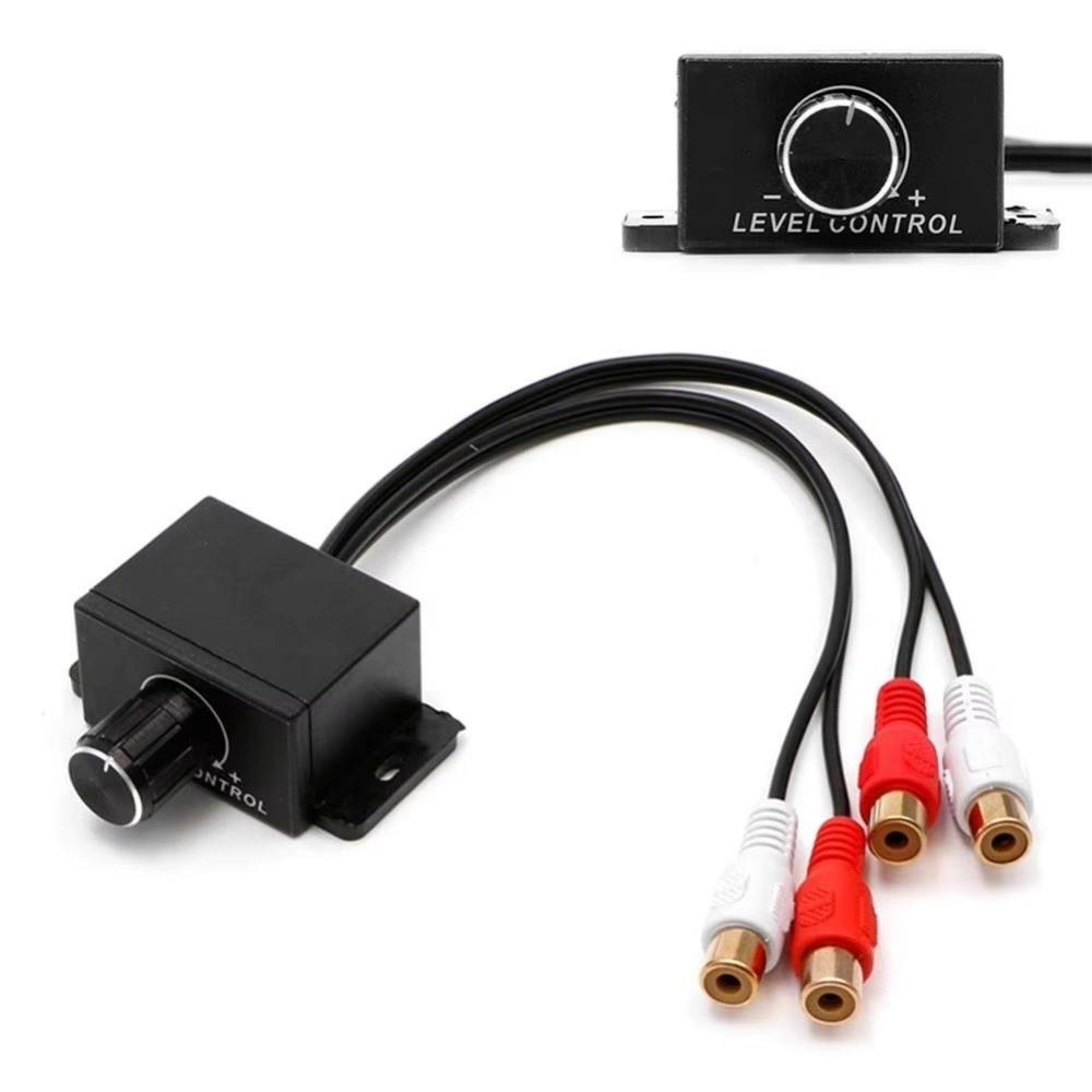 RCA Female Amplifier Volume Regulator Remote Control Bass Level Remote Knob Auto Audio