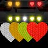 12pcs/set Heart Shape Reflective Car Stickers Night Warning Mark Reflective Tape Stickers Decoration Car Accessories