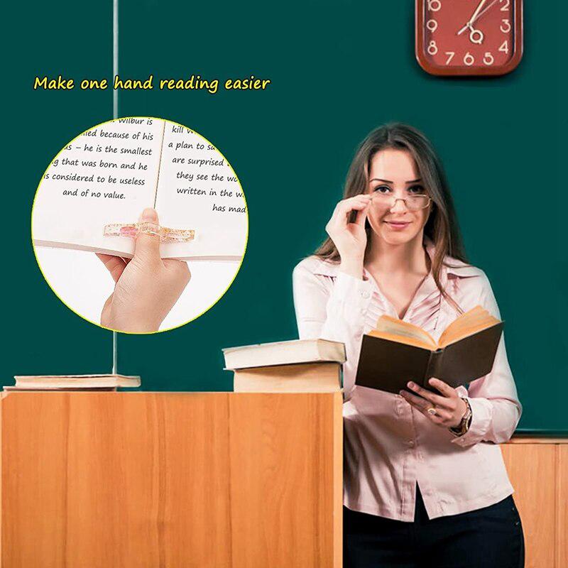 Поддержка книги для большого пальца. Держатель для страниц книги. Подставка. Удобная закладка. Канцелярские принадлежности.