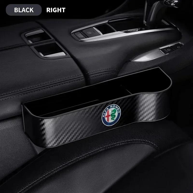 Car Seat Crevice Gaps Storage Box Seat Organizer Gap Slit Filler Holder For Alfa Romeo Sportiva Giulia Giulietta 159 156 Stelvio MV8