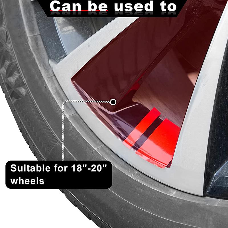 4 шт. светоотражающие наклейки на обода колес автомобиля виниловые наклейки для стайлинга автомобиля Mark Stripe гоночные наклейки на ступицы колес автомобильные внешние аксессуары