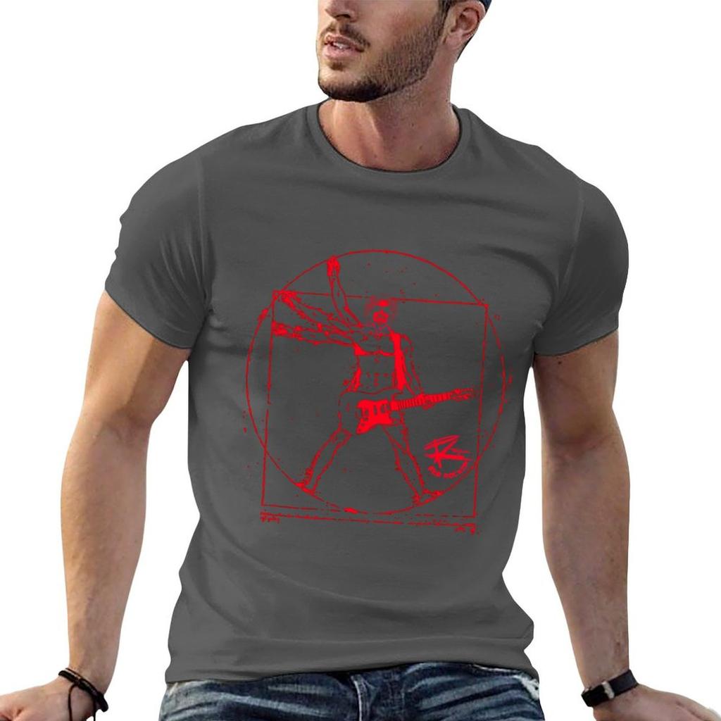 Sammy Hagar Red Rocker da vinci art style \t T-Shirt cotton t shirt man t shirt man cotton T-Shirt