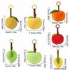 Cartoon Bag Pendant Mango Plush Key Ring Creative Fruit Key Chain  Women