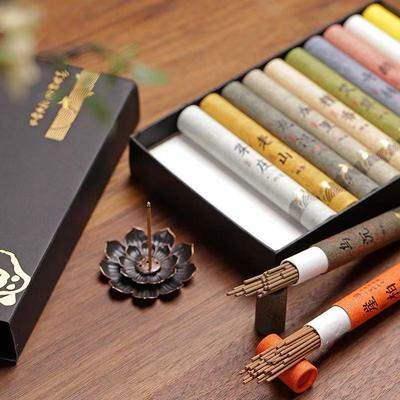 Подарочная коробка с 12 палочками уда: Стойкий аромат, короткие палочки для использования в помещении