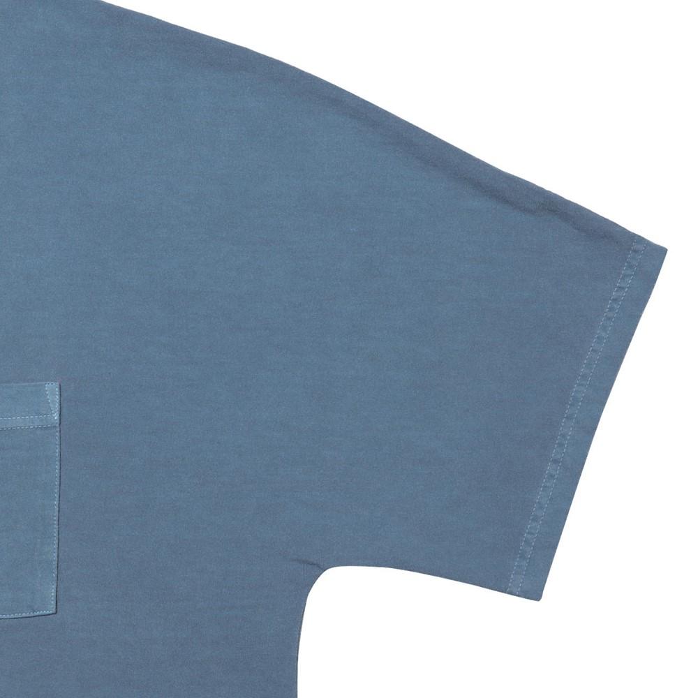 ONITSUKA TIGER SS25 Модная футболка-пуловер с круглым вырезом и короткими рукавами, унисекс, светло-голубая 2183B439-400