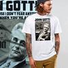 Gangster T-shirt John Gotti Hitman Mob Street Hustle Mobster Mafia White Tee