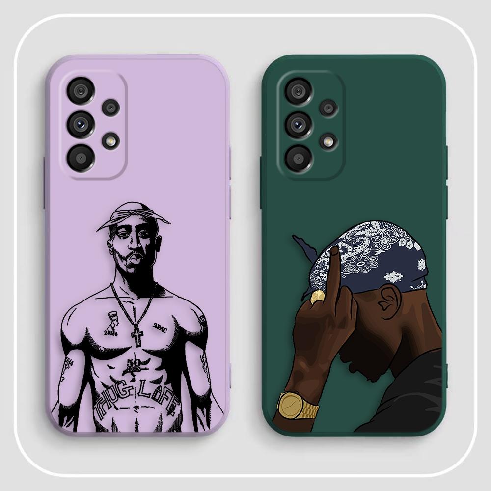 Чехол для рэп-исполнителя 2pac Tupac для Samsung Galaxy M33 M53 NOTE 20 10 8 A02S A03 A03S A04 A04E A05S A06 A12 A13 A14 A15 A20S