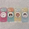 Cute Animal Design IMD Phone Case With 360 Rotating Kickstand IPhone 17 Pro Max 16 15 Series Transparent