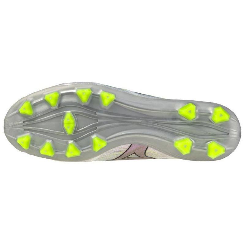 Mizuno Футбольные бутсы унисекс Alpha 2 Pro Серебристо-зеленые P1GA256409
