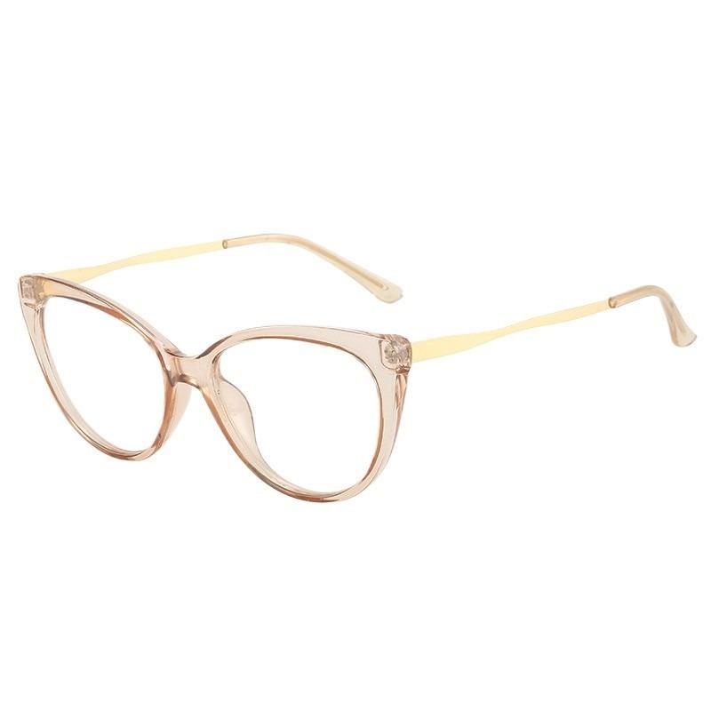 Women Pochromic Optical Glasses Men Anti Blue Light Cat Eye Eye Glasses Unisex Anti Radiation Eyewear