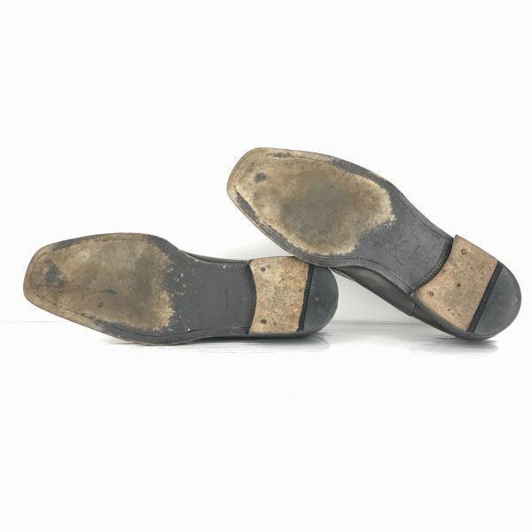 Hugo Boss Италия Кожаный Мокасин С Завитком 27.0 Темно-Коричневый Прошивка Блейк Туфли(ИСПОЛЬЗОВАЛ)