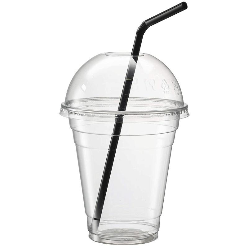 100 шт. черные пластиковые гибкие соломинки, подходящие для коктейльных вечеров, праздничных напитков на открытом воздухе и товаров для вечеринок