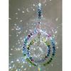 Sparkling K9 Crystal Glass Crystal Car Hanging Rainbow Suncatcher Beautiful Balcony Garden Hanging Ornament A17