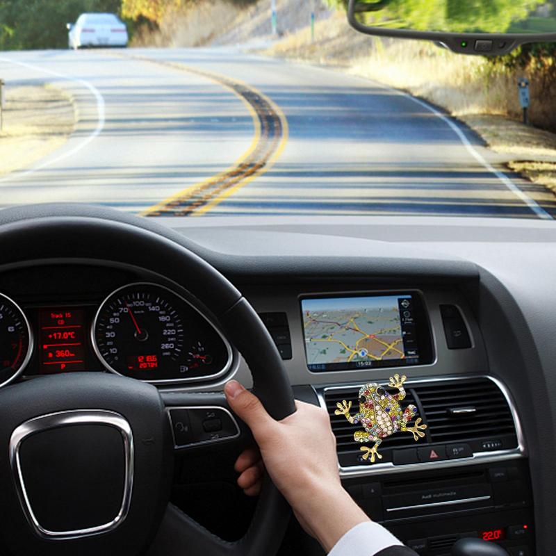 Лягушка диффузор для духов освежитель воздуха зажим для автомобильного дефлектора зажим для духов сплав материал украшение салона автомобиля для автомобильных принадлежностей