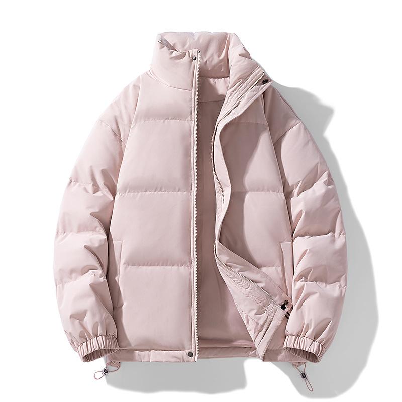 Зимнее уличное новое пуховое хлопковое пальто мужское пальто однотонное утолщенное универсальное пальто большого размера хлопковое пальто для мужчин