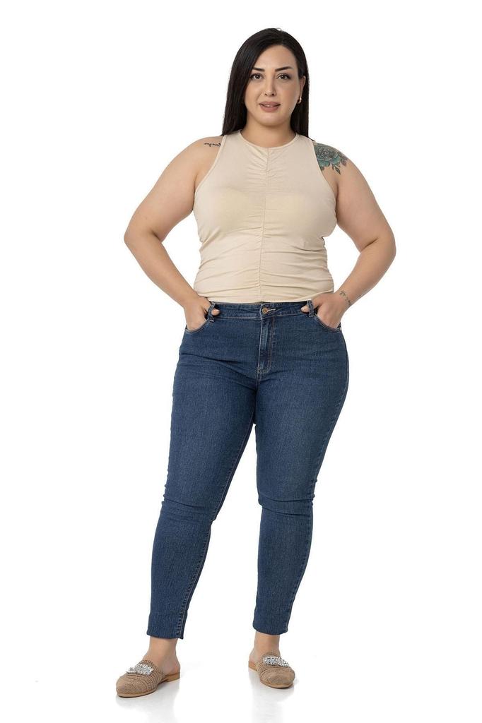 Women's Style Big Size Body Plus Size Halter Neck Mink Body With Draped Front And Sides