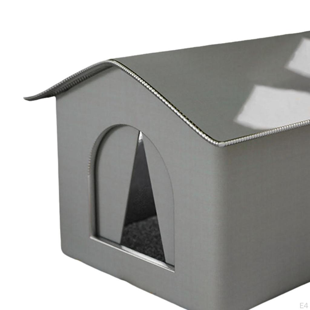 Кошачий домик для уличных кошек, приют для бродячих кошек, лежанка для собак, утепленная, водонепроницаемая пещера для котят