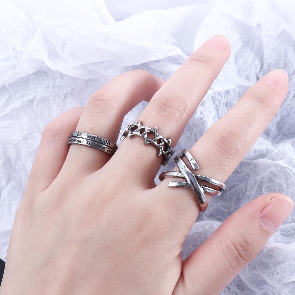 Hop Male Butterfly Zinc Zinc Alloy Fashion Jewelry Korean Style Ring Women Finger Ring Love Heart Ring Set