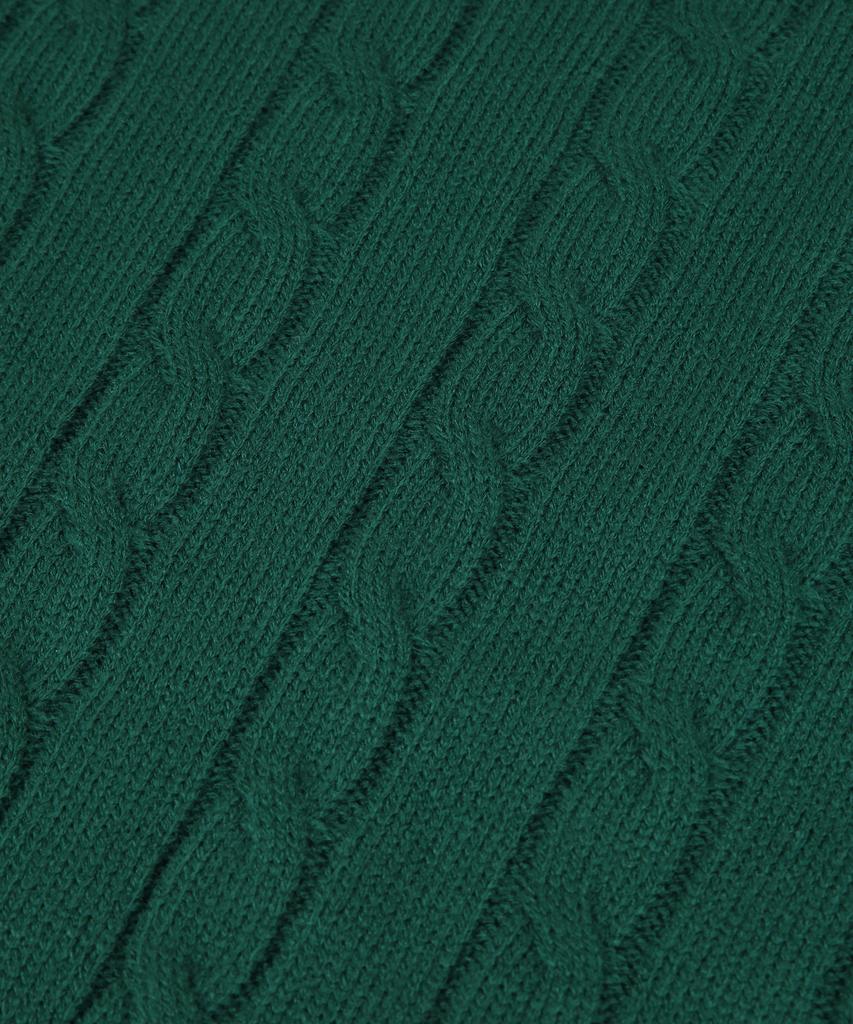 ORIGINALDAY Oversized Round Cable Knit Green