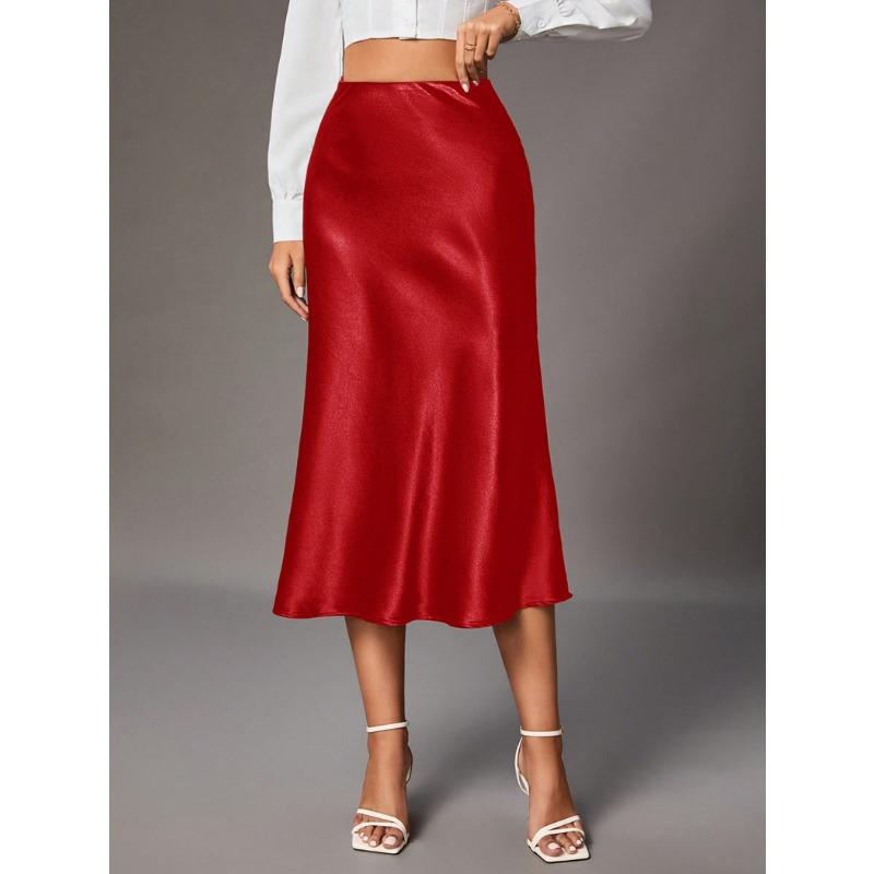 Женская атласная юбка High Sense Small Skirt